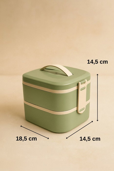 Hermia Caja de Almacenamiento Aislada al Vacío 1300 ml Verde